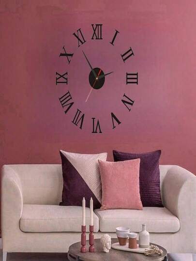 3D DIY Wand Klok Acrylic Spiegel Stickers Clocks Home ation Living Room Quartz Needle Hang Horloge Europe Zwart ,Home ,Room Birthday Graduation Bedroom Dormitory Back To School view 7