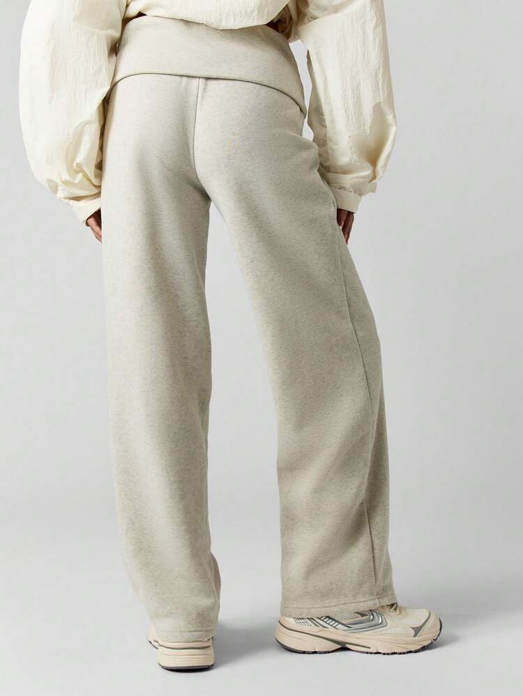 MISSGUIDED High Waisted Wide Leg Sweatpants For Women Cozy Loungewear Pants Casual Comfort Trousers