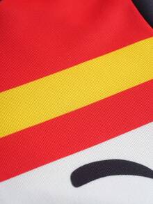 SHEIN | PAW Patrol 男童休闲可爱卡通狗印花长袖拉链连帽宽松外套，适合春秋季 - 紅色 - 查看 6