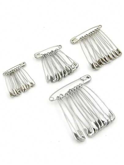 12pcs Fashion Safety Pins For Clothing,Stainless Steel Straight Pins For DIY Crafts, Sewing, First Aid Kits