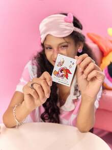 THE POWERPUFF GIRLS X SHEIN FanGlow Blossom 1pc Colorful Cartoon Tattoo Sticker Suitable For Shoulder, Neck, Clavicle, Arm, Body Art, Temporary Waterproof Simulation Tattoo Sticker - Multicolor - View 3