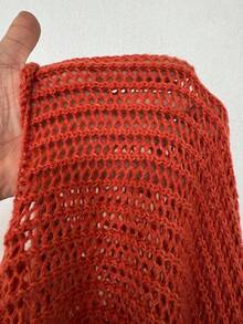 Maweii 万圣节大码毛衣裙 - 橘色 - 查看 8