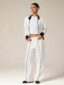 Hanevo Conjunto de ropa deportiva de color contrastante