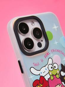 HELLO KITTY AND FRIENDS | SHEIN 卡通和口號印花半透明手機殼 - 彩色 - 查看 5