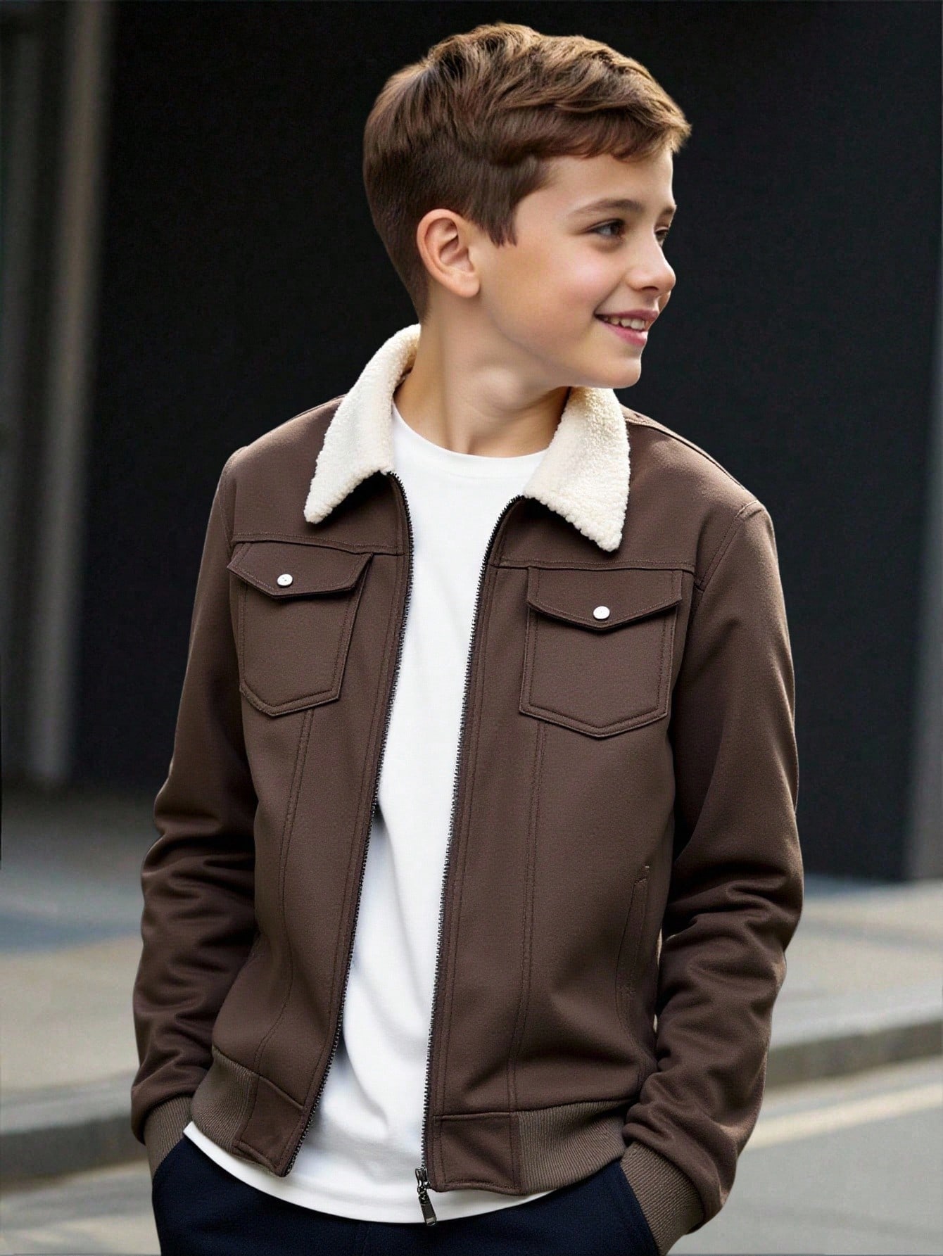 boys fleece-lined parka