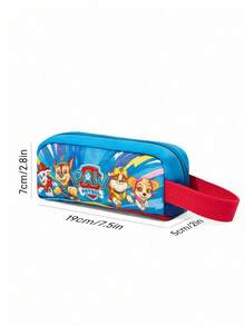 SHEIN | PAW Patrol 1 pezzo Borsa carina con grafica cartoni animati, organizer per cancelleria, pochette per cosmetici, organizer per elettronica, borsa per piccoli oggetti, adatta per studio, lavoro, viaggio, uso quotidiano