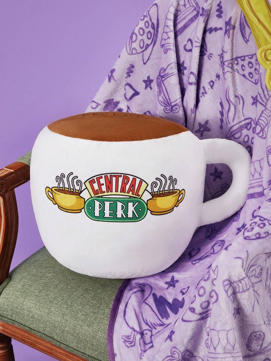 FRIENDS X SHEIN Central Perk 咖啡杯 3D 造型抱枕、剪裁和柔软礼品 - 彩色 - 查看 1