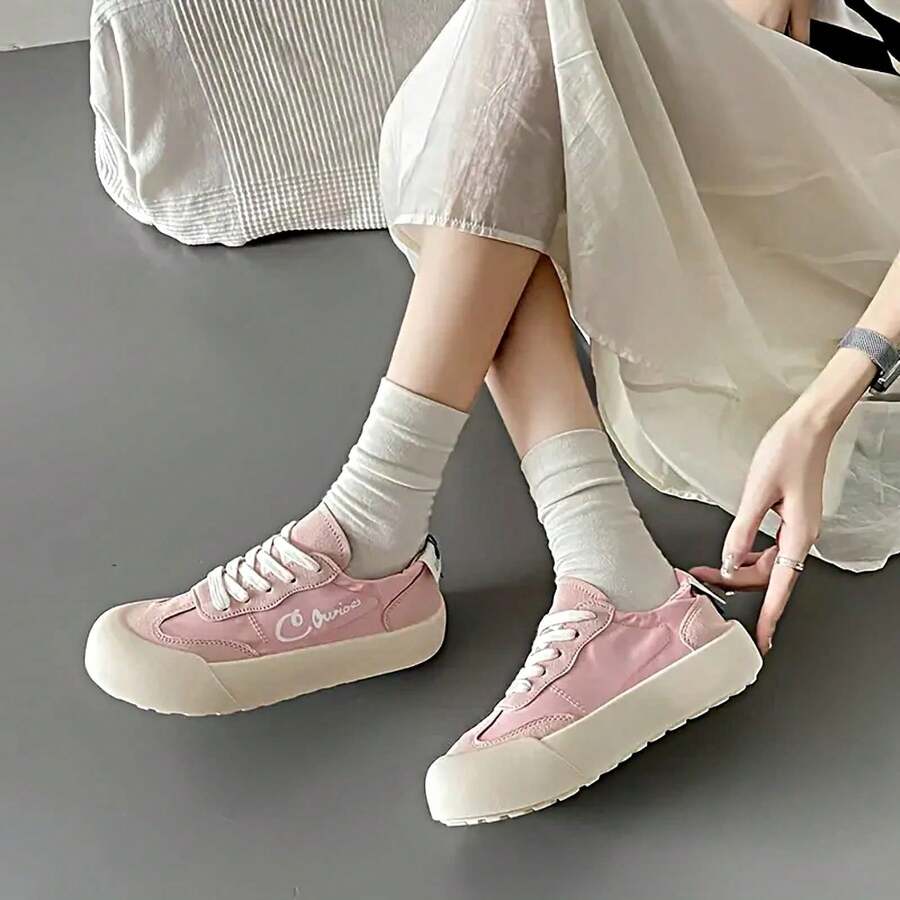 TENIS DE TELA VITAGE ROSA - Rosa Pálido - Ver 1