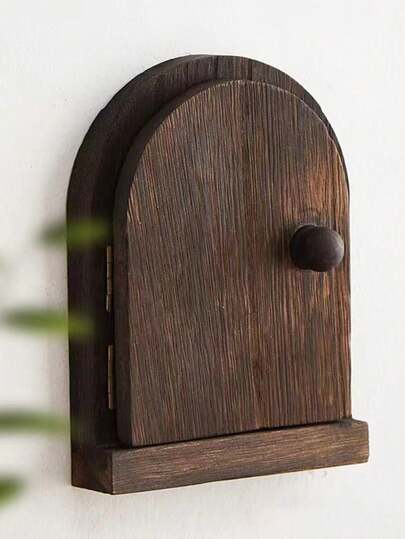 SHEIN 1/2 st. klistermärke för skydd av dörrbrytare i trä, dekorativt vägg- och vägguttag för beröringsfri knapptäckning, för sovrum, vardagsrum, kök, badrum