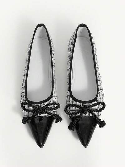 CUCCOO CHICEST Zapatos planos para mujer, unicolor con estampado de albaricoque, correa con cadena, adecuados para todas las estaciones