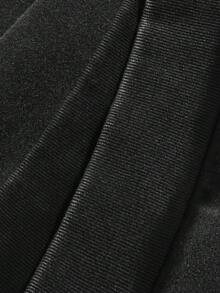 ROMWE MEN Goth Hooded Zip-Up Long Sleeve Skull Sweatshirt With Snowflake Skull Pattern - Black - View 5