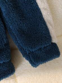 SHEIN 两件套男婴保暖恐龙印花外套和裤子套装，休闲加厚冬季男婴套装，幼儿两件套冬季服装，男婴拉链套装，男婴秋冬套装，时尚多色男婴外套套装，舒适日常穿着，男婴服装，男婴运动服，男婴运动套装 - 彩色 - 查看 5