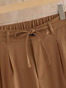 EASEVO 加大码男士条纹纽扣长袖休闲百搭日常衬衫套装