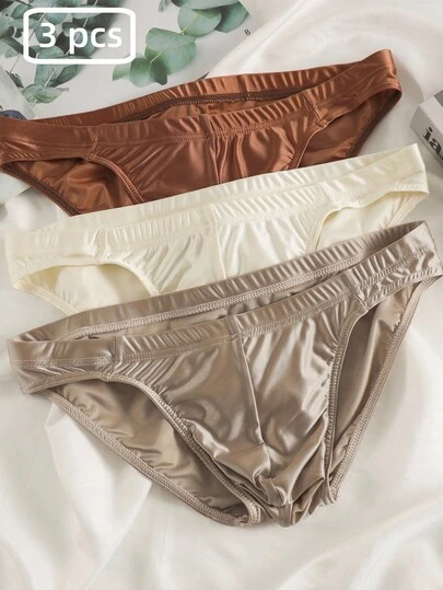 WENEZON Calzoncillos cómodos de unicolor y tiro bajo para hombres