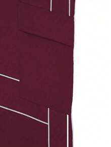 Gym Rark Men's Contrast Piping Drawstring Waist Slant Pocket Lightweight Cargo Pants Sweat Pants - Burgundy - View 3