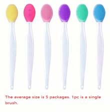 5pcs Dog Toothbrush Kit: Double-Sided Soft Silicone For Gentle Cleaning & Long Curved Handle For Easy Reach!