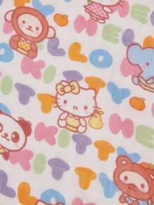 HELLO KITTY AND FRIENDS | SHEIN 全印花柔软透气双层天然竹纤维婴儿毯，多用途，通过Oeko-Tex认证 - 彩色 - 查看 5