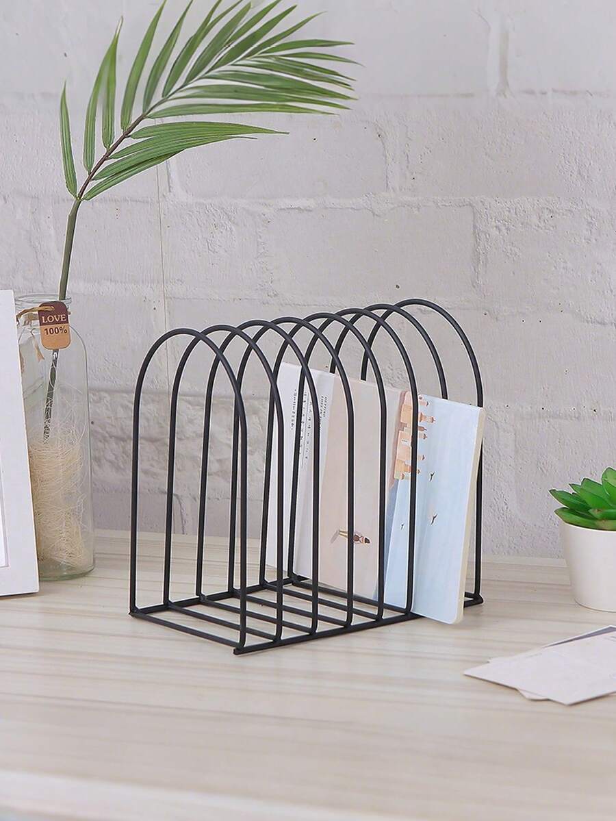 SHEIN Multi-Layer Storage Shelf For Letters And Books, Minimalist Home Decor Back To School