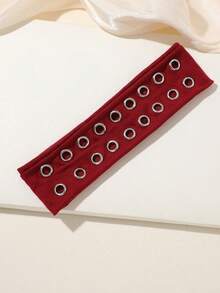 ROMWE 1Pc Y2K Street Style Hollow Metal Wide Headband, Solid Color, Punk Style, Suitable For Girls, Suitable For Daily Life And Outdoor Activities - Multicolor - View 7