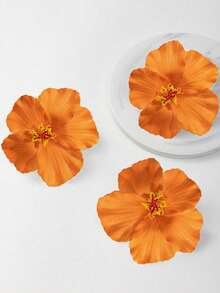 1/3 pièces Épingle à cheveux en fleur d'orchidée en chiffon multicolore bohème grande pour accessoire de mariage de mariée. Accessoires de barrette à cheveux