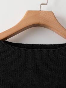 SHEIN Clasi Kurvenreiches Pullover-Sweatshirt in Große Größen mit einfarbigem Rundhalsausschnitt und Thermofutter, warme Kaschmirinnenfütterung, warm und bequem, hochwertig Pullover 2025 Neu, bequem und warm gegen Kälte, Herbst Damen, Winter für Damen, Vintage, Herbst, Winter für Damen, Herbst Große Größen, Büro für Damen, Herbst für Damen, Elegant für Damen, Damen Herbst, Büro, Halloween, Halloween Kostüme, Halloween, Halloween Damen, Herbst Oberteile, Old Money Stil Damen, Damen Winter, Weihnachten geeignet für vielfältige Anlässe Herbst - Schwarz - Übersicht 12