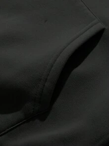 Manfinity EMRG Felpa con cappuccio casual e ampia da uomo taglie forti per uso quotidiano