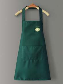 1pc/2pcs Waterproof & Oil Proof Kitchen Apron With Pocket, Unisex Adult Use,Kitchen,Bathroom,Home,Household Supplies - Multicolor - View 6