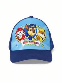 SHEIN | PAW Patrol 可爱蓝色卡通狗儿童防晒棒球帽，透气舒适，追逐，碎石， - 藍色 - 查看 6