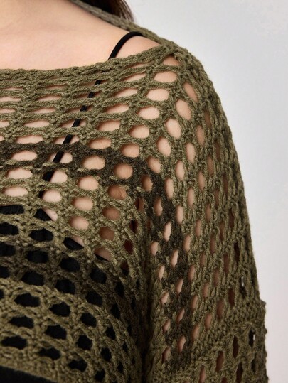 Fairycore Suéter corto de hombros descubiertos a rayas de estilo de cuento de hadas del bosque de otoño para talla grande, estilo universitario, blusa de manga larga de ganchillo de estilo de bosque elegante para talla grande, suéter de cuello redondo a rayas degradadas de estilo de bosque para talla grande