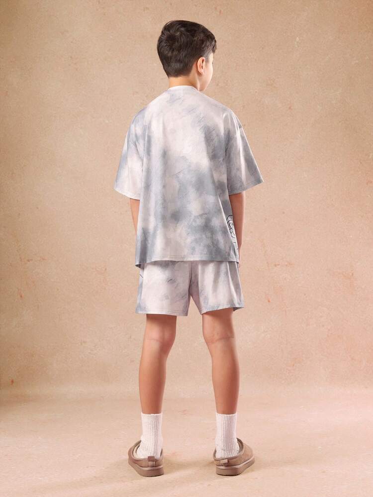 Pigiama tie-dye con controller da gioco