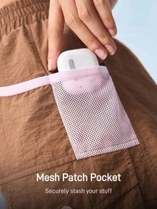 In My Nature Women's Outdoor Solid Color Cargo Shorts, Fashionable For Summer - Maroon - View 4