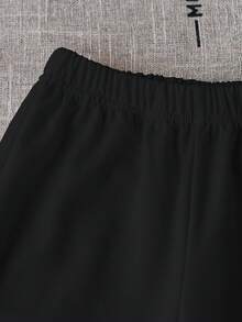 SHEIN Explorewe 男童针织休闲裤三件套，灰/蓝/黑三色可选，百搭长裤，适合户外、运动、日常穿着，秋冬季节穿着舒适，洛杉矶、纽约、加州等美国地区均可穿着。休闲运动裤/慢跑裤 - 彩色 - 查看 5