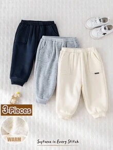 Cozy Pixies 3件套男婴装饰腰带松紧腰裤套装 - 彩色 - 查看 7