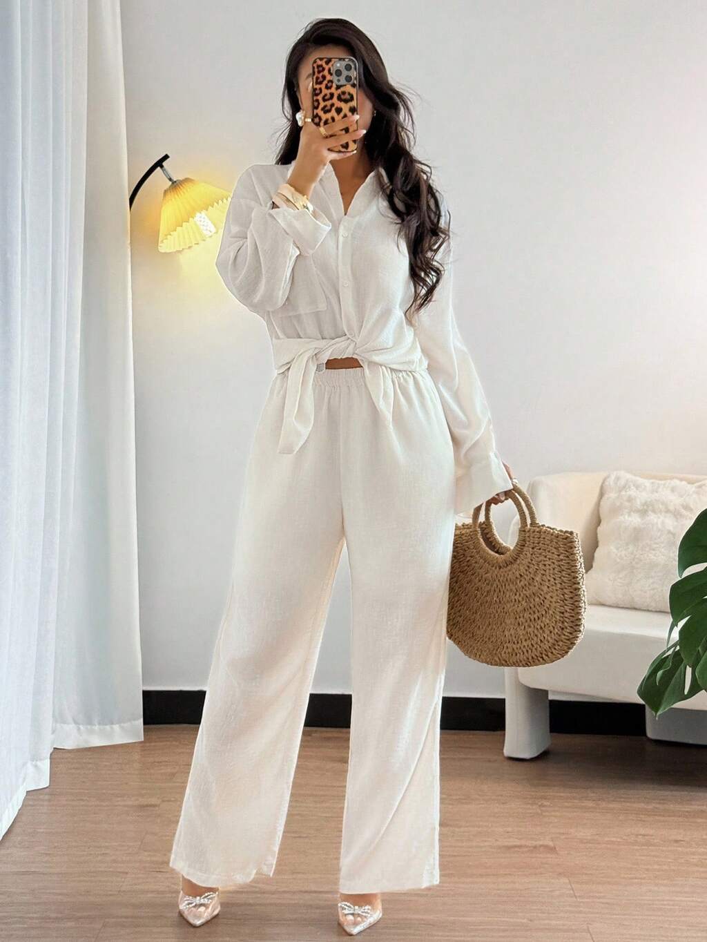 Women's Shirt And Pants 2 Pieces Set