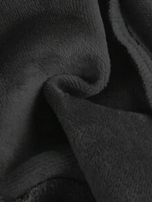 SHEIN 年轻女孩 Y2K 保暖内衬弹力牛仔裤，保暖冬季牛仔裤，清凉时尚，适合感恩节穿着 - 黑色 - 查看 5