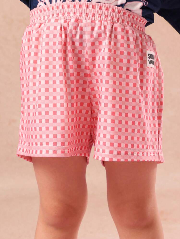 USA Sleep Graphic Tee With Polka Dot Shorts