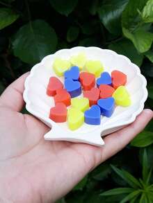 1pc Heart Design DIY Silicone Mold, 55 Grid Pink Silicone Mold For DIY - Pink - View 10