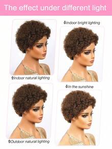 Wig Wear & Go yang Terjangkau Manusia Wig Afro - S4 - View 5