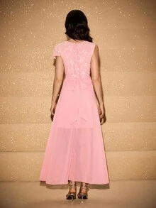 Teenager Halloween Party Kleid, Blumenmädchen Kleid, Chiffon Brautjungfernkleid, Hochwertige Luxus Gastgeber- & Klavierauftrittskleid