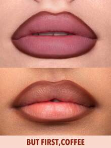 SHEGLAM Delineador de labios Lip Facts - Pero primero, lápiz delineador de labios mate cremoso Café, de alta pigmentación, no se desvanece fácilmente, de textura sedosa y mate, tinte de contorno para maquillaje de labios, marca de belleza, maquillaje facial, cosmética para mujeres y niñas, perfecto para otoño e invierno, ideal para el estilo Y2K, moda elegante, adecuado para regalo de cumpleaños, Navidad, fiesta, mejor color - Multicolor - Ver 3