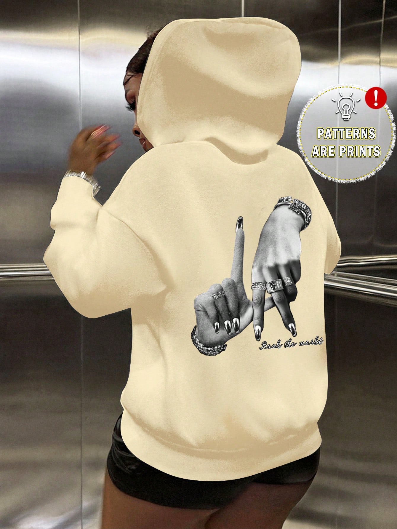 Printed Hooded Sweatshirt