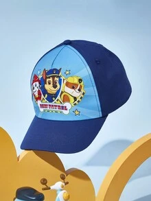 SHEIN | PAW Patrol 可爱蓝色卡通狗儿童防晒棒球帽，透气舒适，追逐，碎石， - 藍色 - 查看 8
