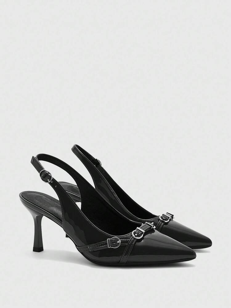 CUCCOO BIZCHIC Women's Pointed Toe High Heel Pumps, Sexy Stiletto Heels, Outdoor/Commute/Party/Wedding/Office Shoes, Black Spring Shoes