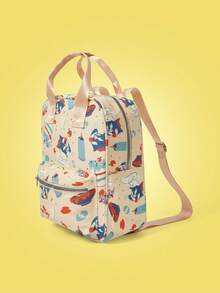 TOM & JERRY X SHEIN Women's Cartoon Pattern Cute & Fashionable Backpack - Multicolor - View 5
