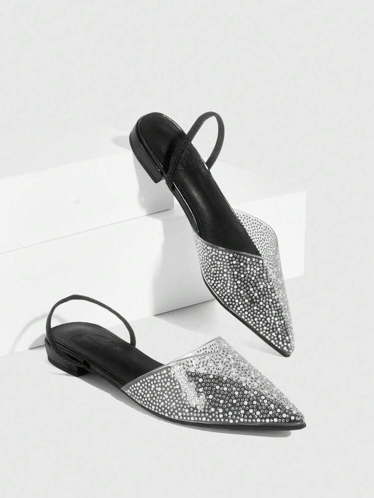 CUCCOO SZL Pre-Pointed Comfortable Versatile Black High Heel Pumps For Women