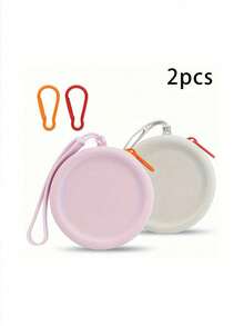 1pc Round Silicone Pet Training Bag, Dog Snack Storage Pouch Dog Outing Dog Stuff - Multicolor - View 18