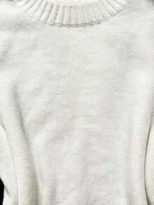 Attitoon 休闲简约风格白色女式毛衣，百搭复古性感可爱 Y2K Coconutgirl 波西米亚嬉皮音乐节，适合秋冬 - 彩色 - 查看 5