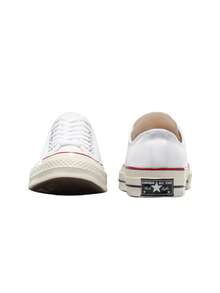 Converse Chuck 70 Ox Women's Casual Athletic Shoes Snug Fit Padded Breathable Casual Weekend Walking White 162065C - White/Pink Foam/Metallic Silver/Light Crimson - View 4