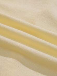 Franclia 新款春秋修身短款轻薄黄色简约通勤优雅百搭女士针织套头衫针织套头衫秋冬毛衣 - 黃色 - 查看 4