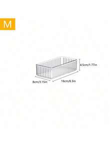 1pc Drawer-Integrated Cosmetics Divided Storage Box - Organizing Box - Makeup Counter - Desktop Storage Box For Skincare Products - Transparent - Suitable For Bedroom And Bathroom. - Multicolor - View 16